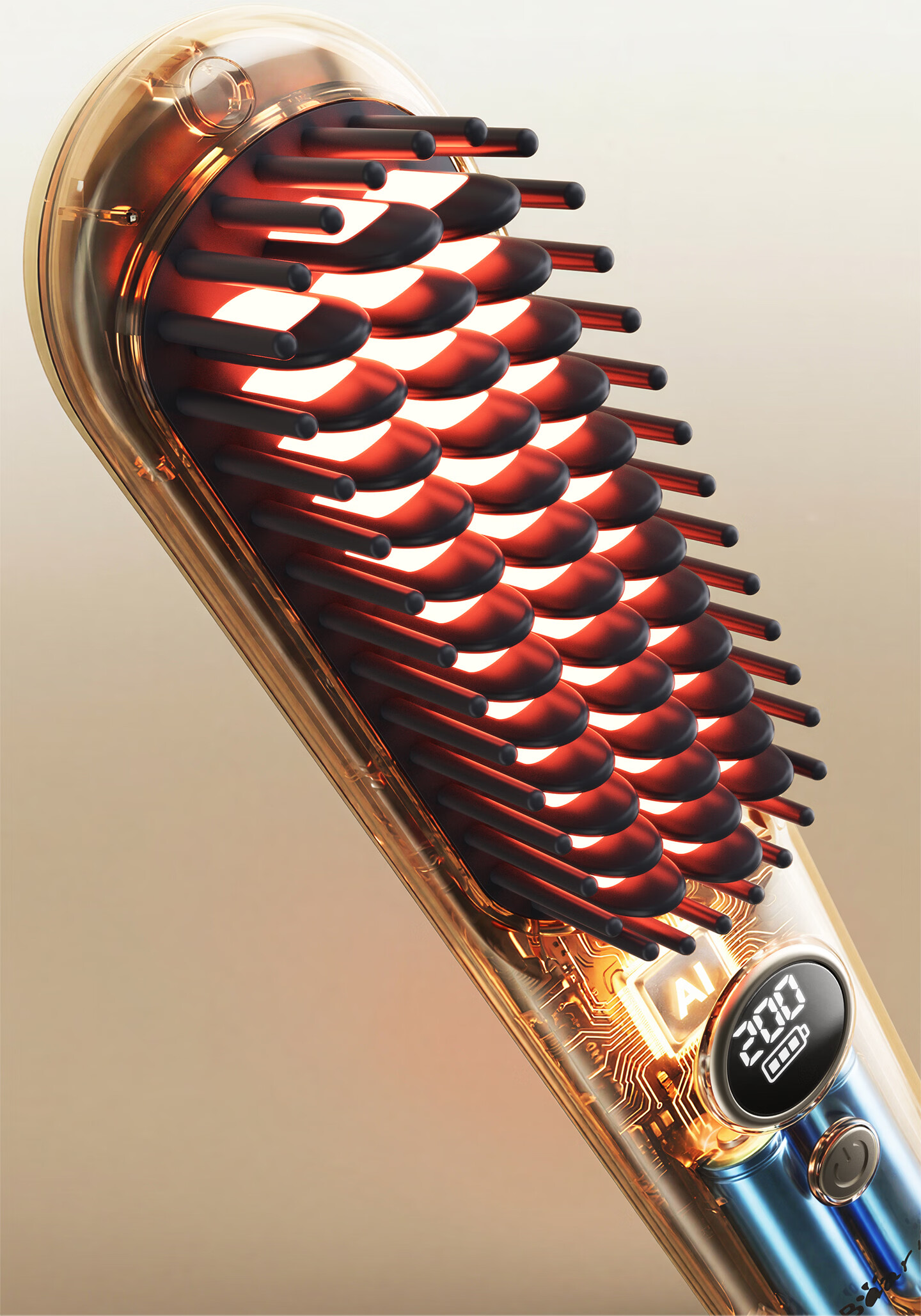Bear Wireless Ionic Hair Straightening Brush Temperature Control Long Battery Life Smooth Hair High Volume Hair Care Anti-Frizz Portable Straightener Gift for Girlfriend 15