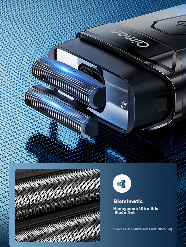 Qiman Whitening Hair Clipper Bald Head Shaving Device Electric Hair Trimmer Razor Reciprocating Shaver Self-Service Barber Shop Salon Professional Oil Head Fade Electric Hair Clipper QM6500 Gradient B 11