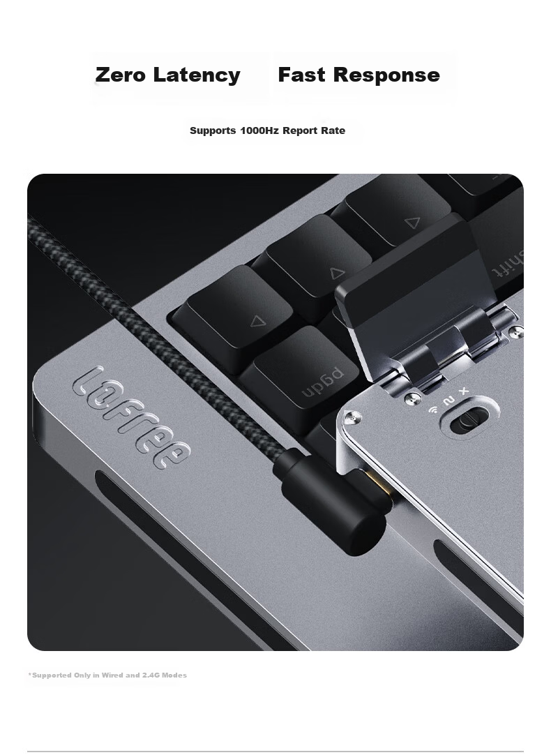 Lofree FLOW2 Low Profile 100-Key Mechanical Keyboard Aluminum Wireless Bluetooth Laptop Office Deep Space Cloud Pulse 20