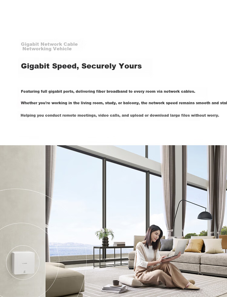 HUAWEI Lingxiao Parent-Child Router Q6 Wired Version Premium Edition (1 Parent + 3 Child Set) Whole-Home Gigabit Wired Networking WiFi6+ 7