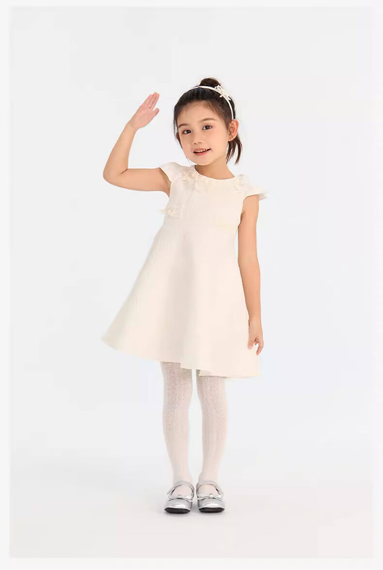 Langsha Girls' Summer Mesh Leggings Children's Tights Baby Anti-Mosquito White Stockings Spring and Autumn Cotton Socks Pants 15