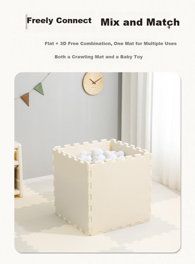 Parents Double-Sided Thickened XPE Baby Anti-Fall Crawling Mat Indoor Play Mat 6-Piece Set 2CM 11
