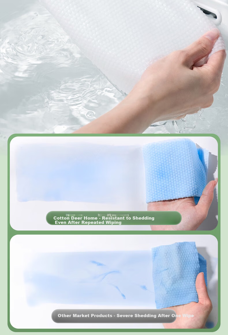 Cotton Deer Hanging Facial Towel Pure Cotton Xinjiang Cotton Soft Towel Disposable Facial Towel Dual-use Thickened 306 Sheets 4 Packs 17