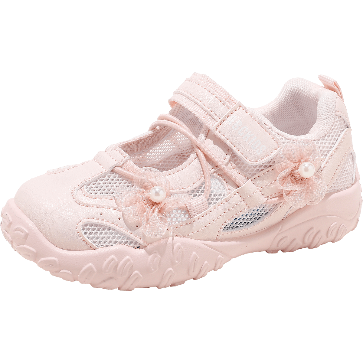 ABC KIDS Girls Casual Summer Hollow Breathable Sneakers Fashion Versatile Sports Sandals Pink Size 32