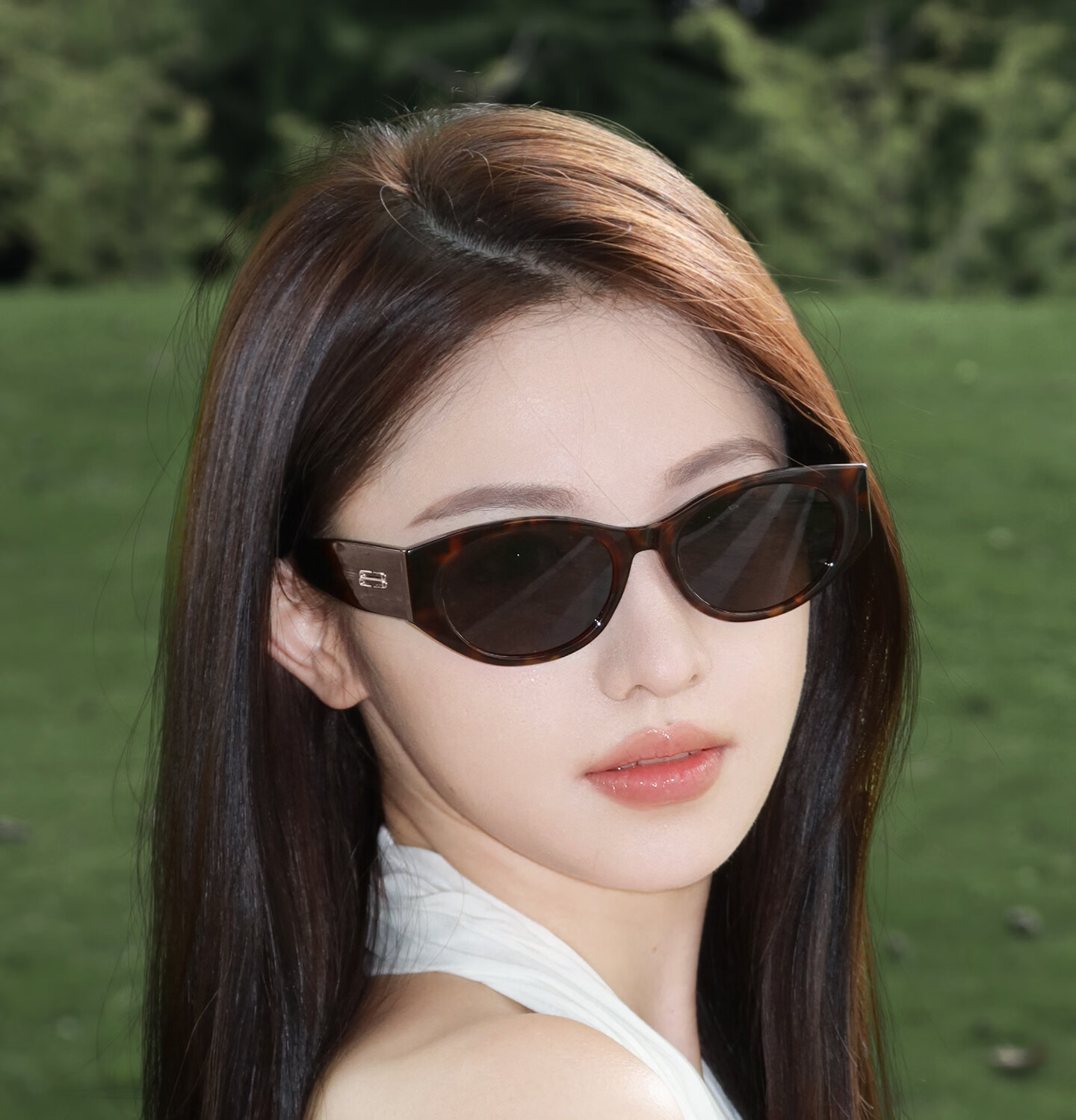 CAPONI Cat Eye Polarized Sunglasses for Women UV Protection Driving Glasses Slim Face Stylish 5