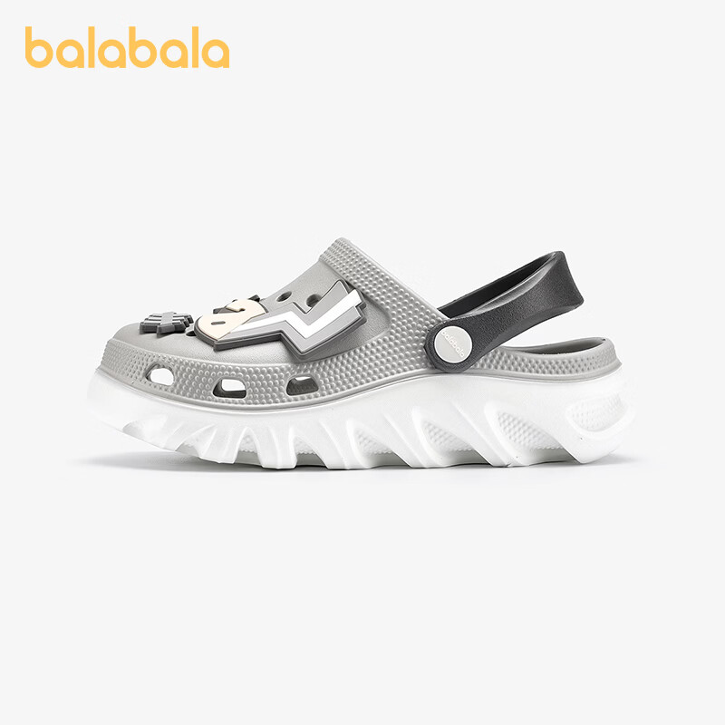 BALABALA Kids Summer EVA Clogs Boys Girls Closed-Toe Outdoor Sports Soft Sole Beach Shoes for Children