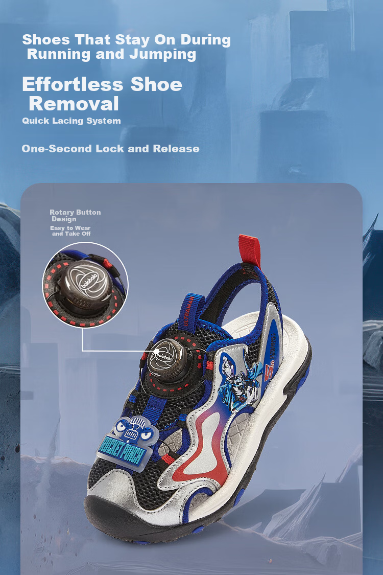 Balabala [Ultraman IP balaOne] Kids Sandals Boys Sports Shoes 2026 Summer New Shoes 4