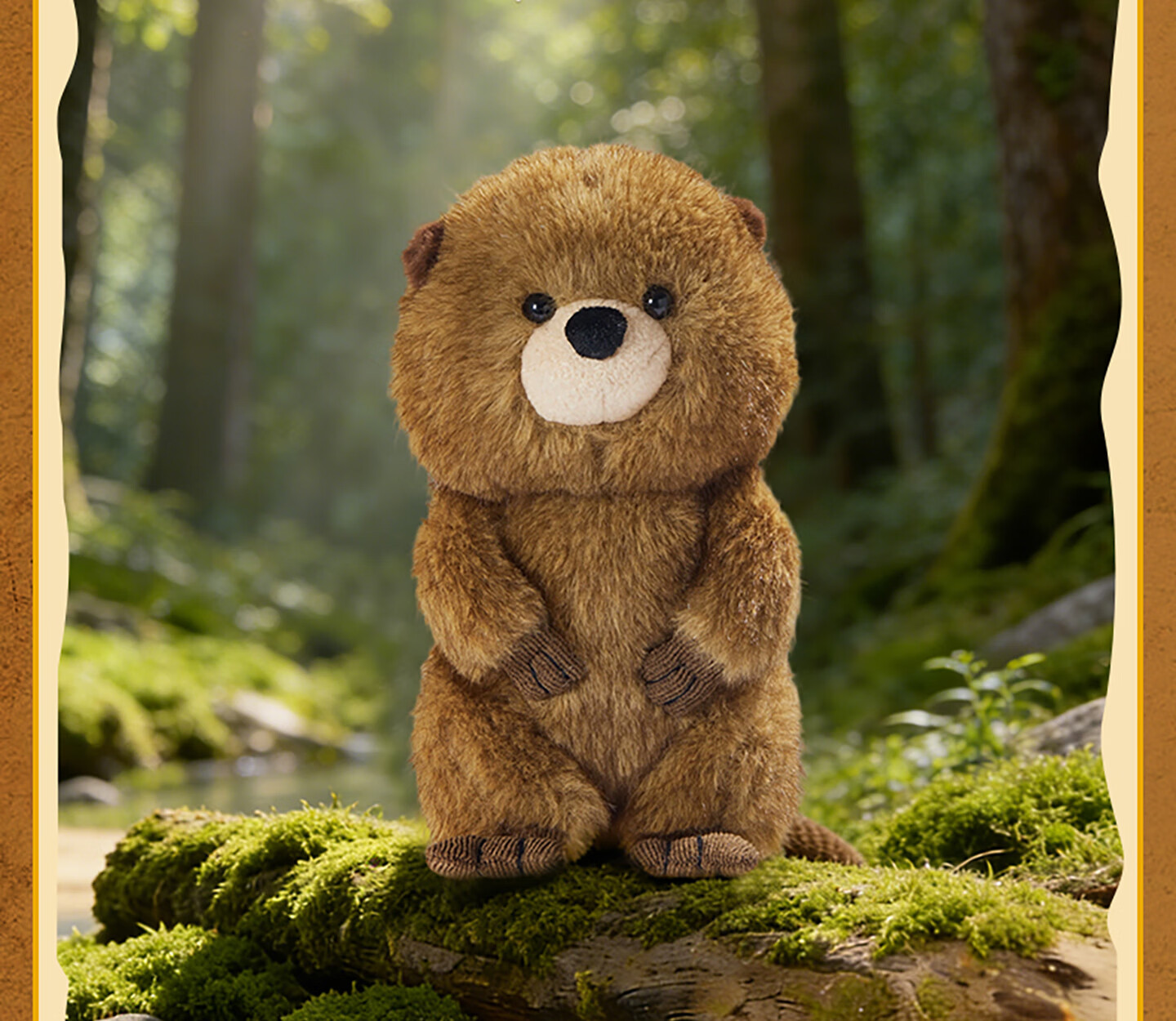 MINISO Disney Pixar Beaver Transformation Plan No.8 Smiling Beaver Plush Toy Doll Birthday Gift 6