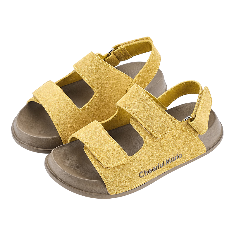Cheerful Mario 2026 Summer New Girls' Sandals Kids Boys Soft Sole Breathable Outdoor Children Big Kids Beach Shoes
