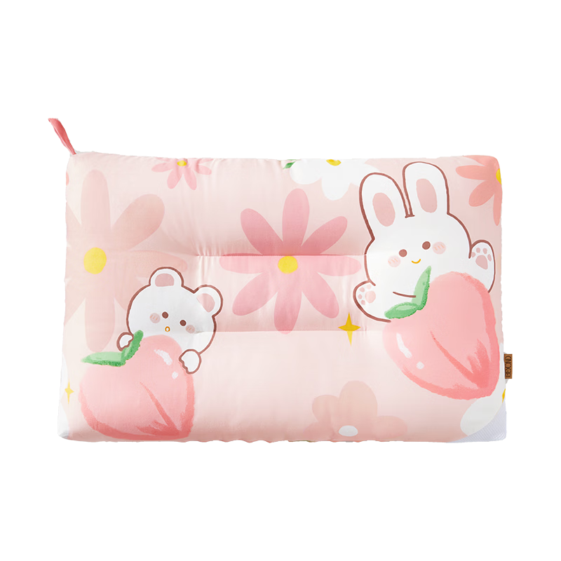 Beyond Kids Children's Pillow, Kindergarten Pillow, Washable Cartoon Bean Bag Plush Pillow Core, Rabbit Peach Peach, 30*50cm