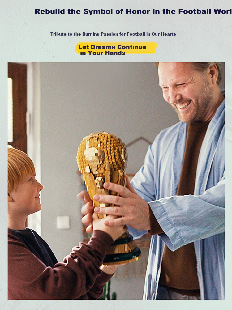 LEGO Building Blocks 43020 FIFA World Cup Trophy Kids Toy Birthday Gift for Boys and Girls 3