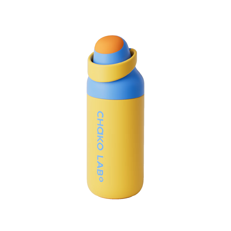 Chakolab Double Drinking Children's Straw Insulated Bottle Student Portable Large Capacity Autumn Winter Thermal Water Cup Office High-Value Kada Cup