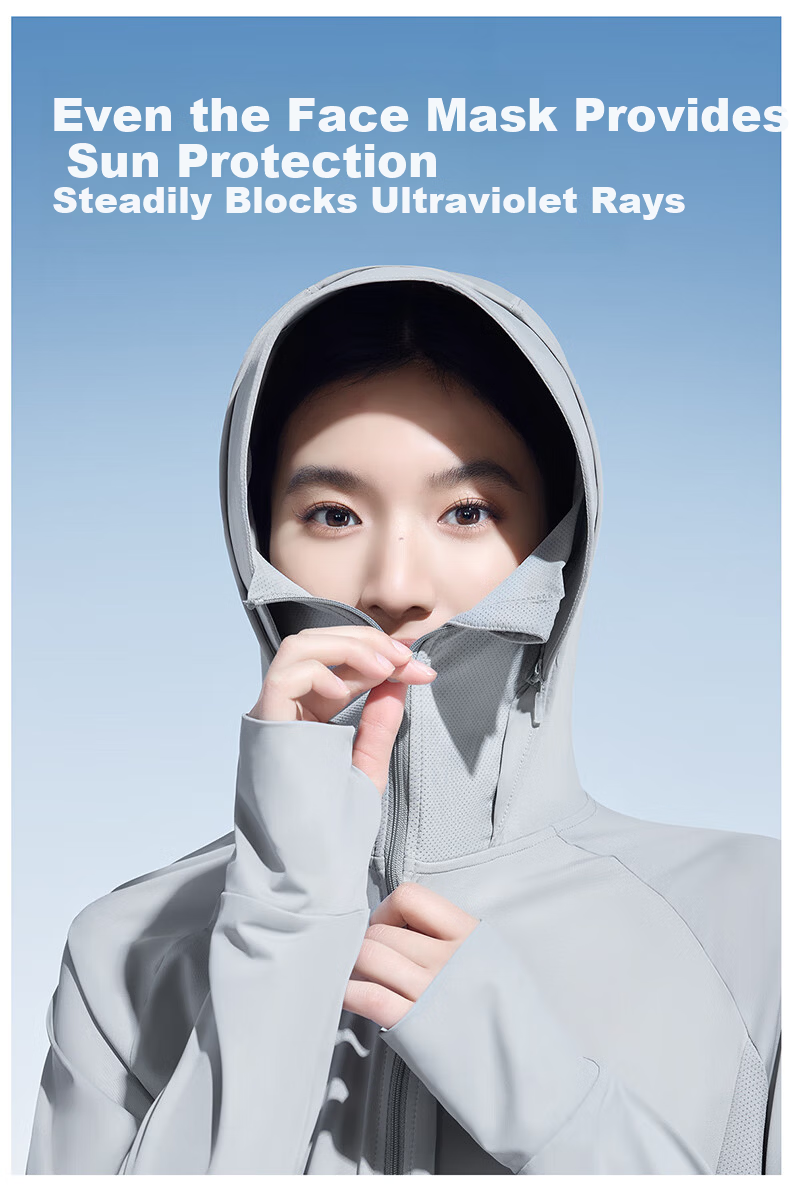 Moxun [Zhao Lusi Same Style] Original Yarn Sunscreen Jacket Women's Ice Silk Cooling UV Protection Summer New Model 8