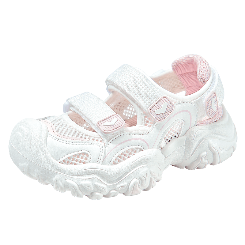 Barbie Children's Shoes, Summer Kids' Sneakers, Girls' Mesh Shoes, Breathable White Shoes DA6301, White, Size 33
