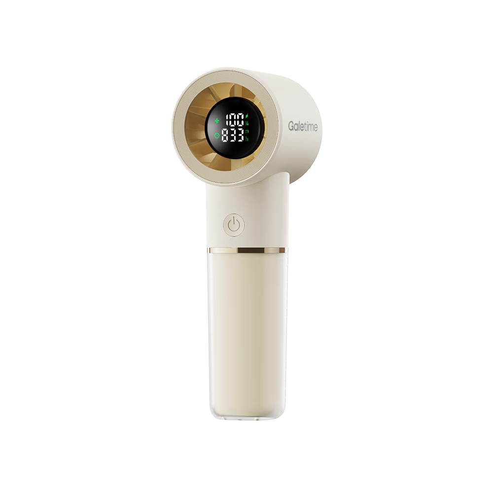 DaFengTime Innovative Display Endurance Technology Handheld High-Speed Timer Mini Fan Portable Small Student Dormitory Outdoor Mini Long Battery Life Rechargeable Energy-Saving Fan