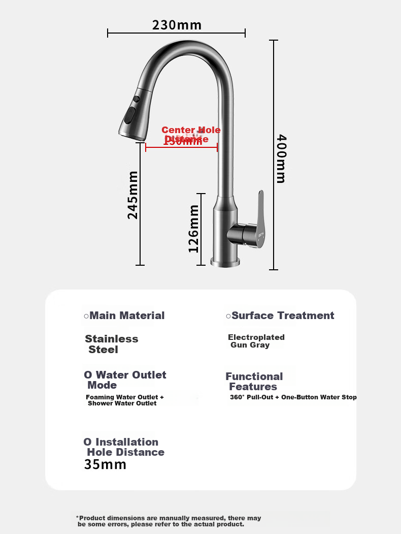 BSITN Kitchen Single Bowl Integrated Undermount Thickened Stainless Steel Nano Sink with Faucet BS009 6