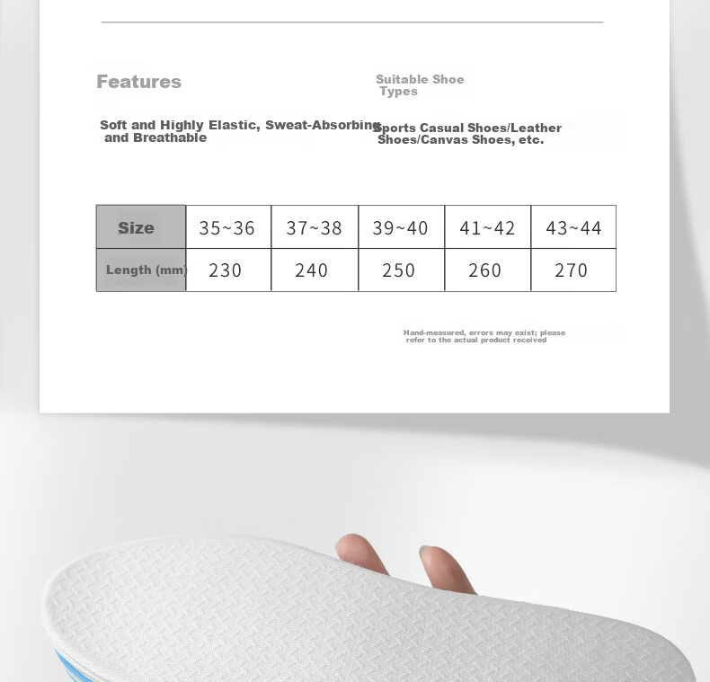 FOOTOPPO Antibacterial Latex Insoles for Men Summer Ultra-Thin Soft Elastic Insoles Military Training Sports Shock Absorption Sweat-Absorbing Breathable Thin Insoles 20