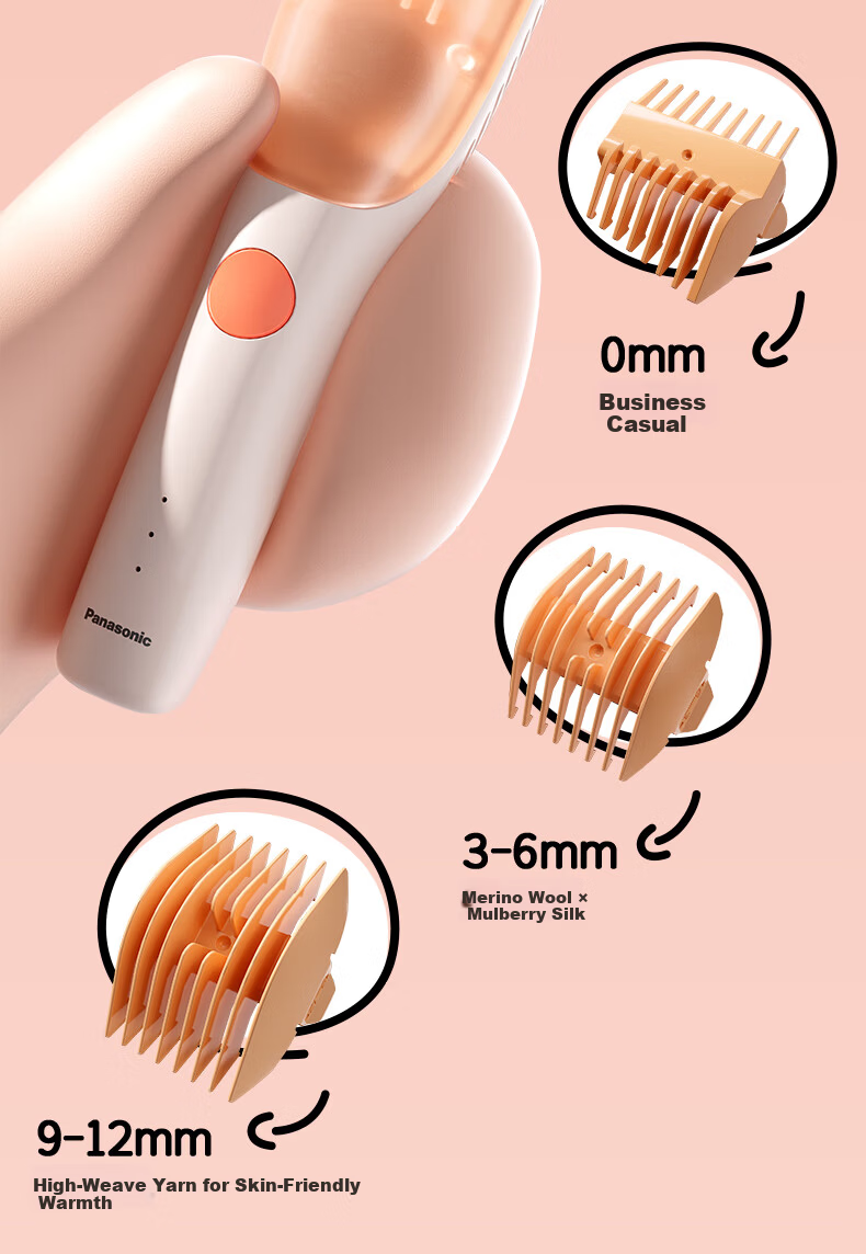Panasonic Baby Hair Clipper Electric Trimmer Children's Hair Cutter Home Quiet Scalp-Friendly Automatic Hair Suction Washable ER-PGF21-D 13