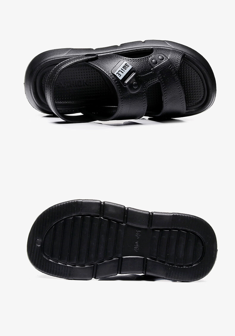 Guoluofi Men's Summer Sandals Non-Slip Durable Breathable Outdoor Driving Beach Slippers Brown Size 40-41 8