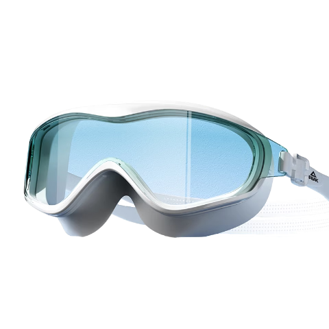 Peak Large Frame Swimming Goggles Adult Unisex HD Waterproof Anti-Fog Integrated Professional Diving Swimming Glasses Gradient Green