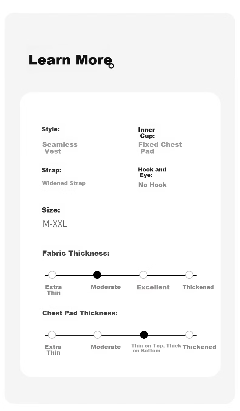 Seamless U-Neck Tank Top for Women Summer No-Bra Slim Fit Skin-Friendly Solid Color Sleeveless T-Shirt 10