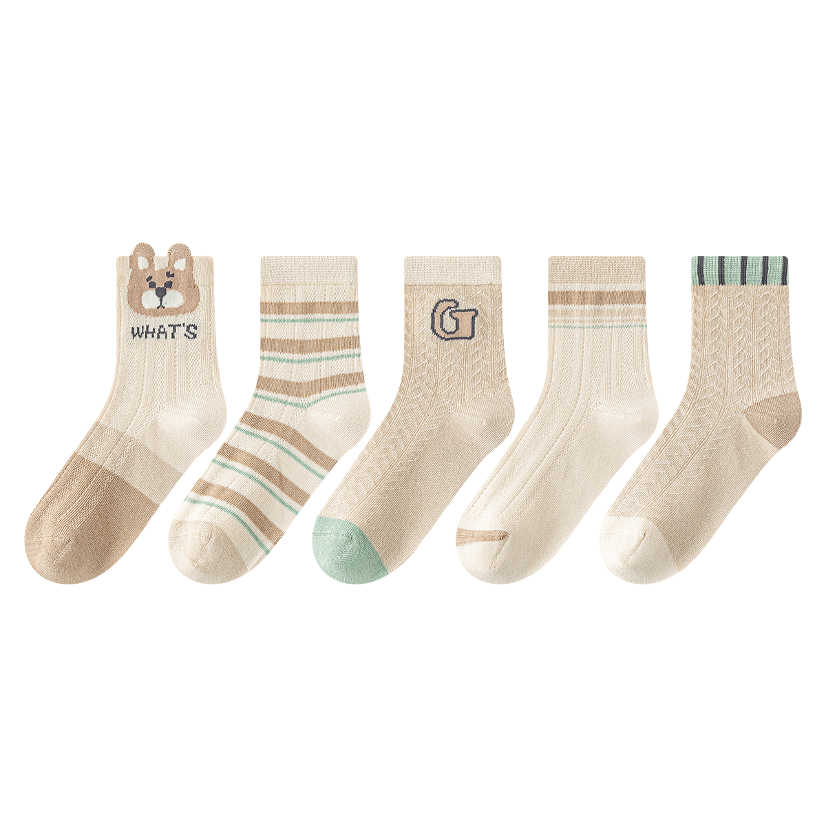 Little Pig Banner Class A Xinjiang Long Staple Cotton Children's Socks Soft Skin-friendly High Elastic Non-binding High Appearance Student Socks