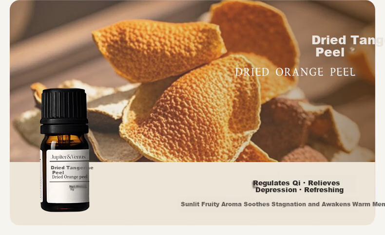 Jupiter & Venus Dried Tangerine Peel Essential Oil Aromatherapy Natural Plant Fragrance Long-lasting Home Indoor Diffuser 10