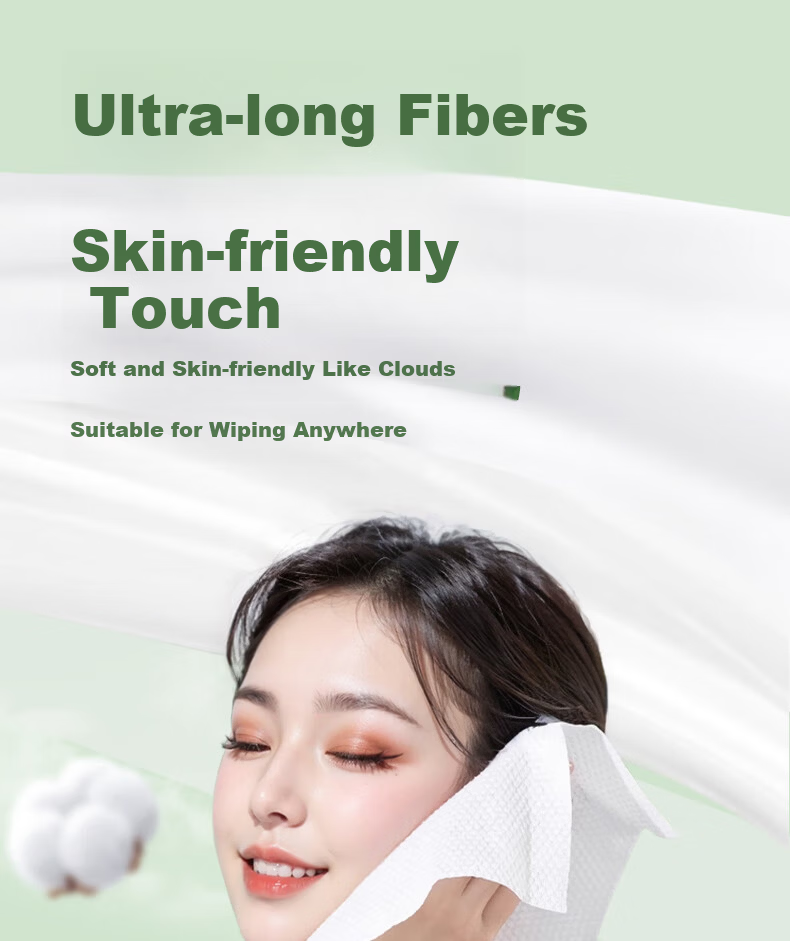 Cotton Deer Hanging Facial Towel Pure Cotton Xinjiang Cotton Soft Towel Disposable Facial Towel Dual-use Thickened 306 Sheets 4 Packs 10