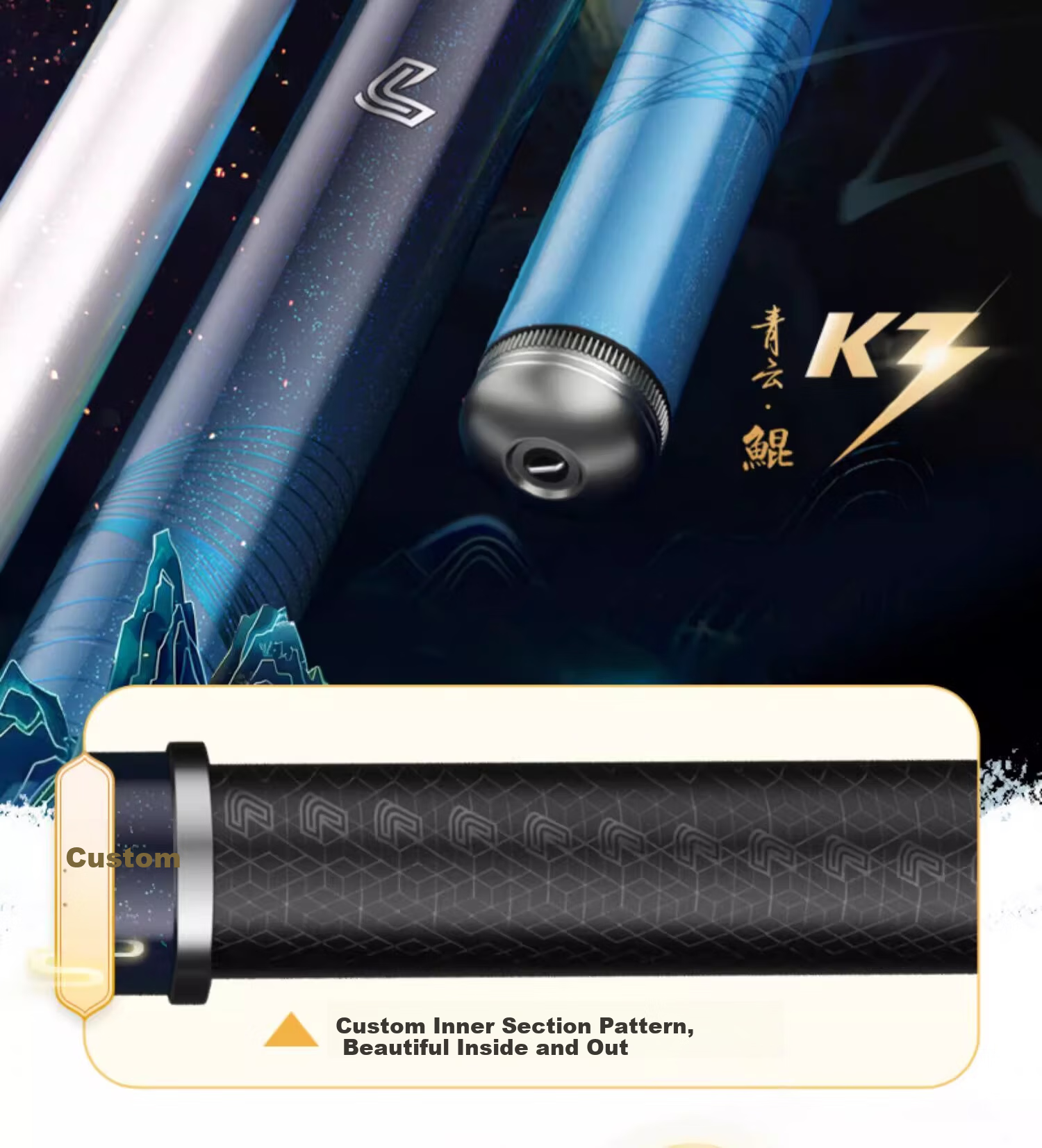 Liu Zhiqiang Qingyun Kun K3 Ultra-Lightweight Multi-Purpose Fishing Rod Super Hard Hand Rod New Model Excellent Casting 17