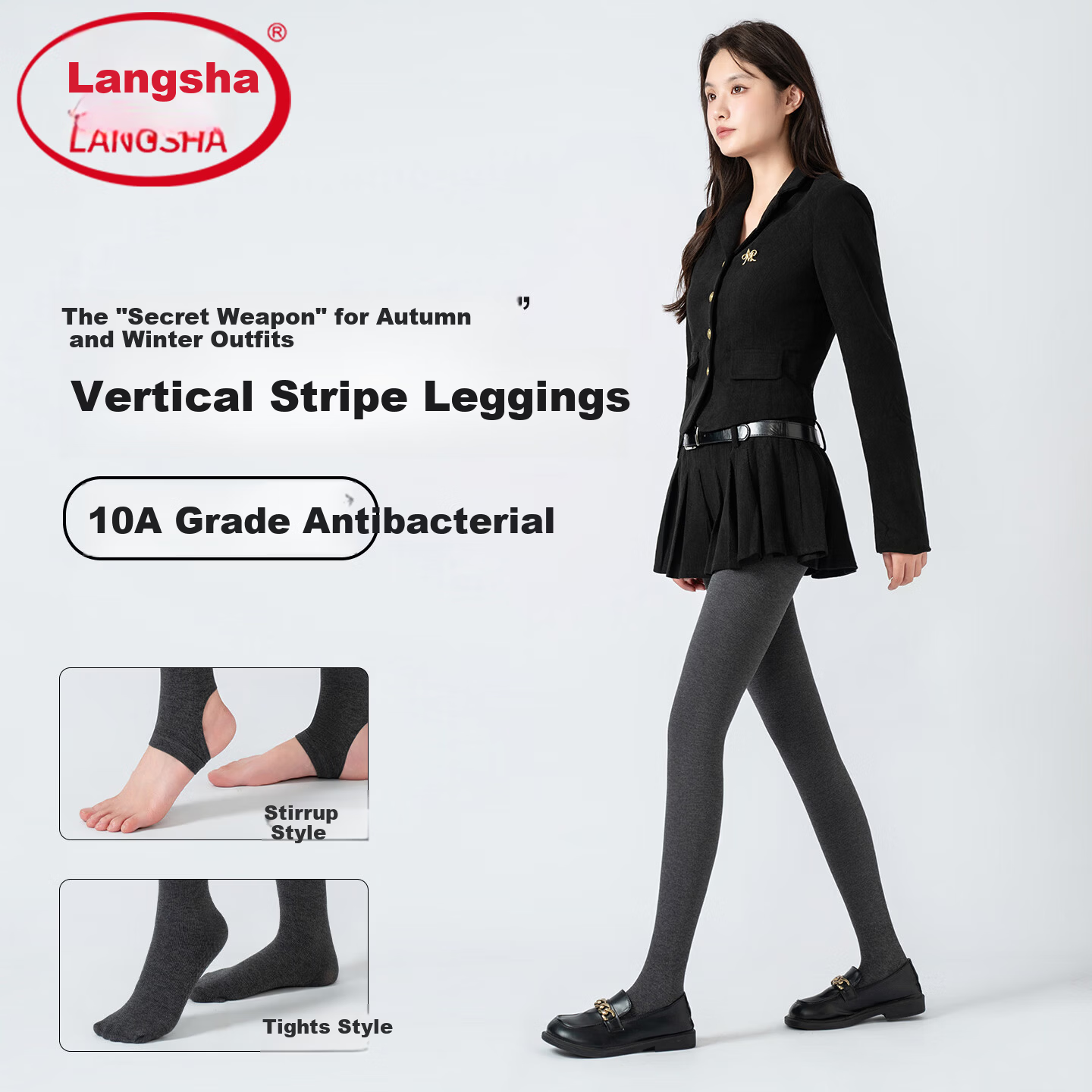LangSha Women's Thermal Fleece Lined Leggings Autumn Winter Thickened Yoga Pants ZT9630