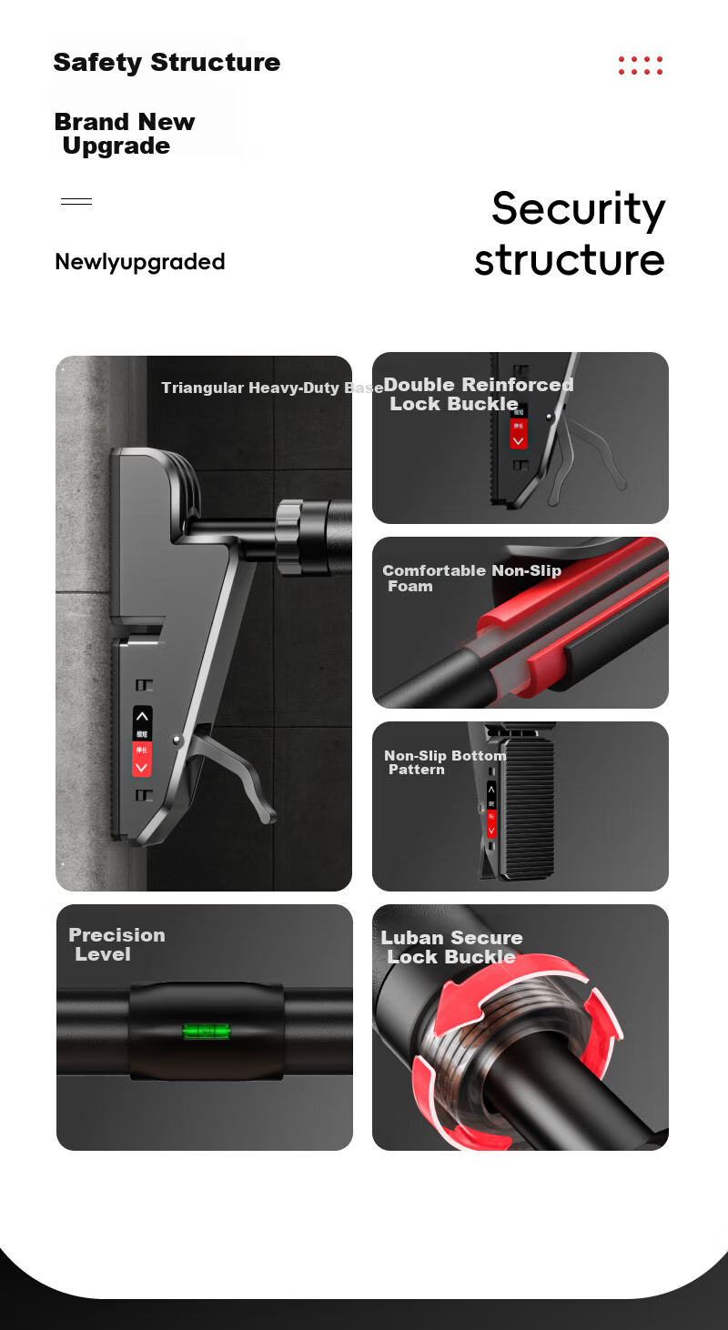 Xinyiwanjia Indoor Pull-Up Bar Home Children's Fitness Equipment Double Bars Floor-Mounted No-Drill 22