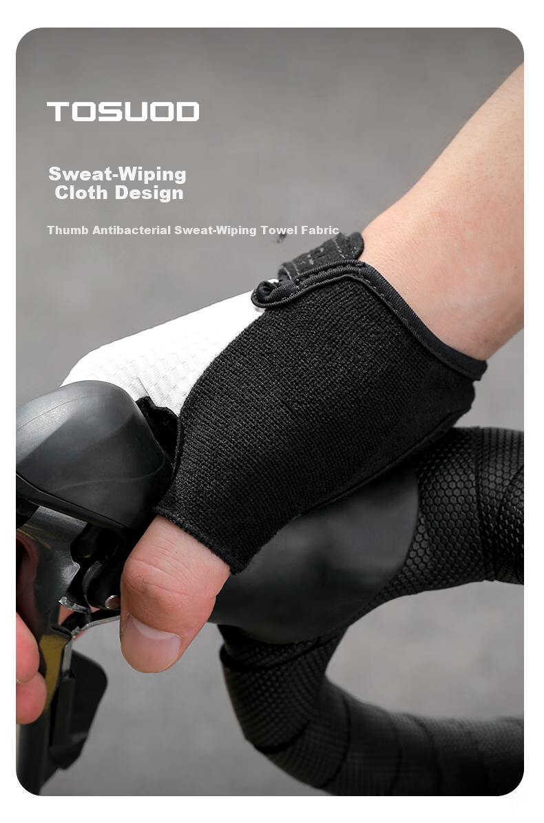Captain Tas Cycling Gloves Short Finger Summer Lightweight Mountain Road Bike Half Finger Shockproof Protective Gloves for Men and Women 8