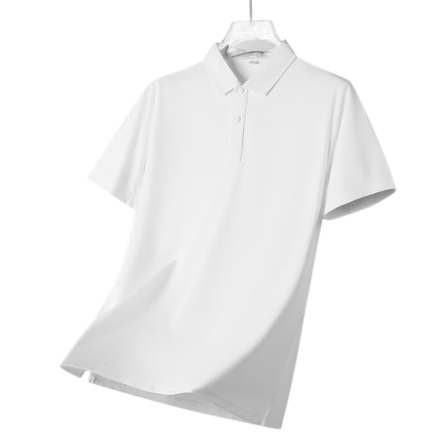 Jeanswest Men's Short Sleeve Polo Shirt 2026 Summer Fashion Comfortable Casual Quick-Dry Black 2XL