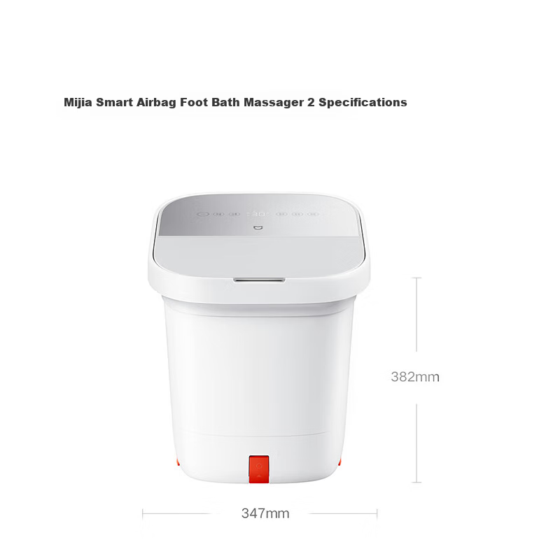 Mijia Xiaomi Automatic Constant Temperature Heating Airbag Massage Foot Bath Basin Intelligent Sterilization Foot Soak Tub for Calf Foot Bath Birthday Gift for Mom and Women 28