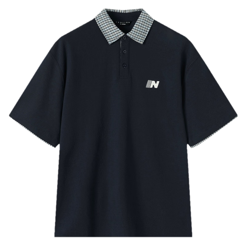 TonLion 2026 Summer New Couple Short Sleeve Polo Shirt Unisex American Casual College Style Top