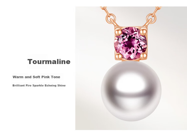 CHOW TAI FOOK ENZO 18K Gold Sea Pearl Tourmaline Necklace for Women 45cm EZT499 Birthday Gift 5