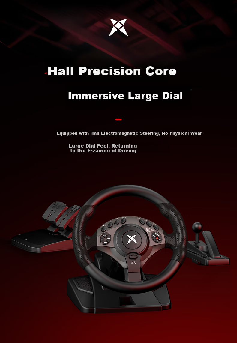 KETENG 900-Degree PC Racing Wheel Simulator for Euro Truck Simulator 2, American Truck Simulator, Forza Horizon 5, Dirt, Assetto Corsa Gaming Simulator 2