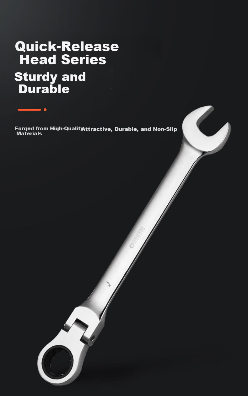 SATA Polished Swivel Ratchet Wrench 13MM 46404 1