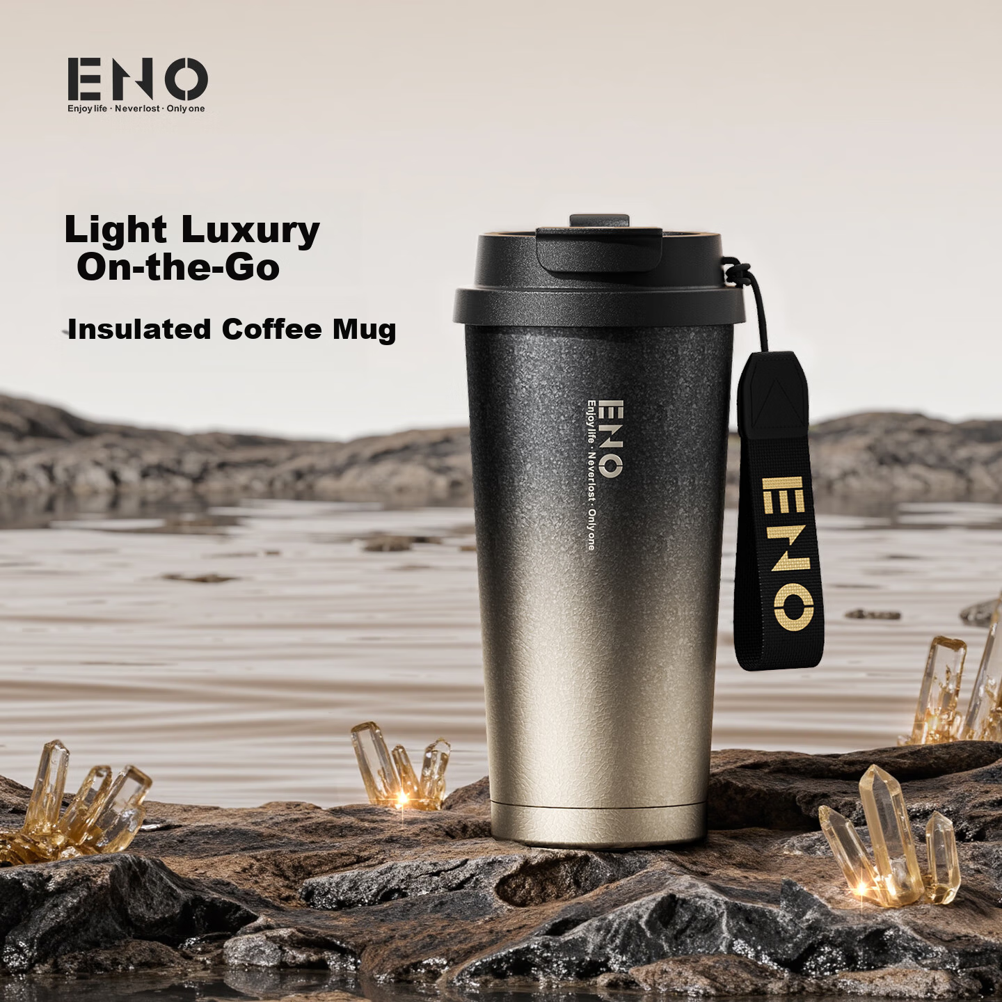Eno Coffee Insulated Tumbler Men's Portable High-End Travel Water Bottle 2025 New Model