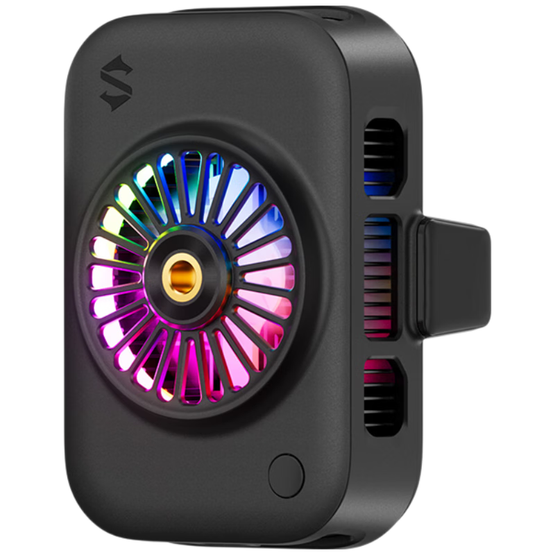 Black Shark Black Live Streaming Dedicated Mobile Phone Cooler Gaming Semiconductor Cooling Device Compatible with Apple iPhone 17 Pro Max, Tablets, Huawei, Xiaomi, Red Magic, OnePlus
