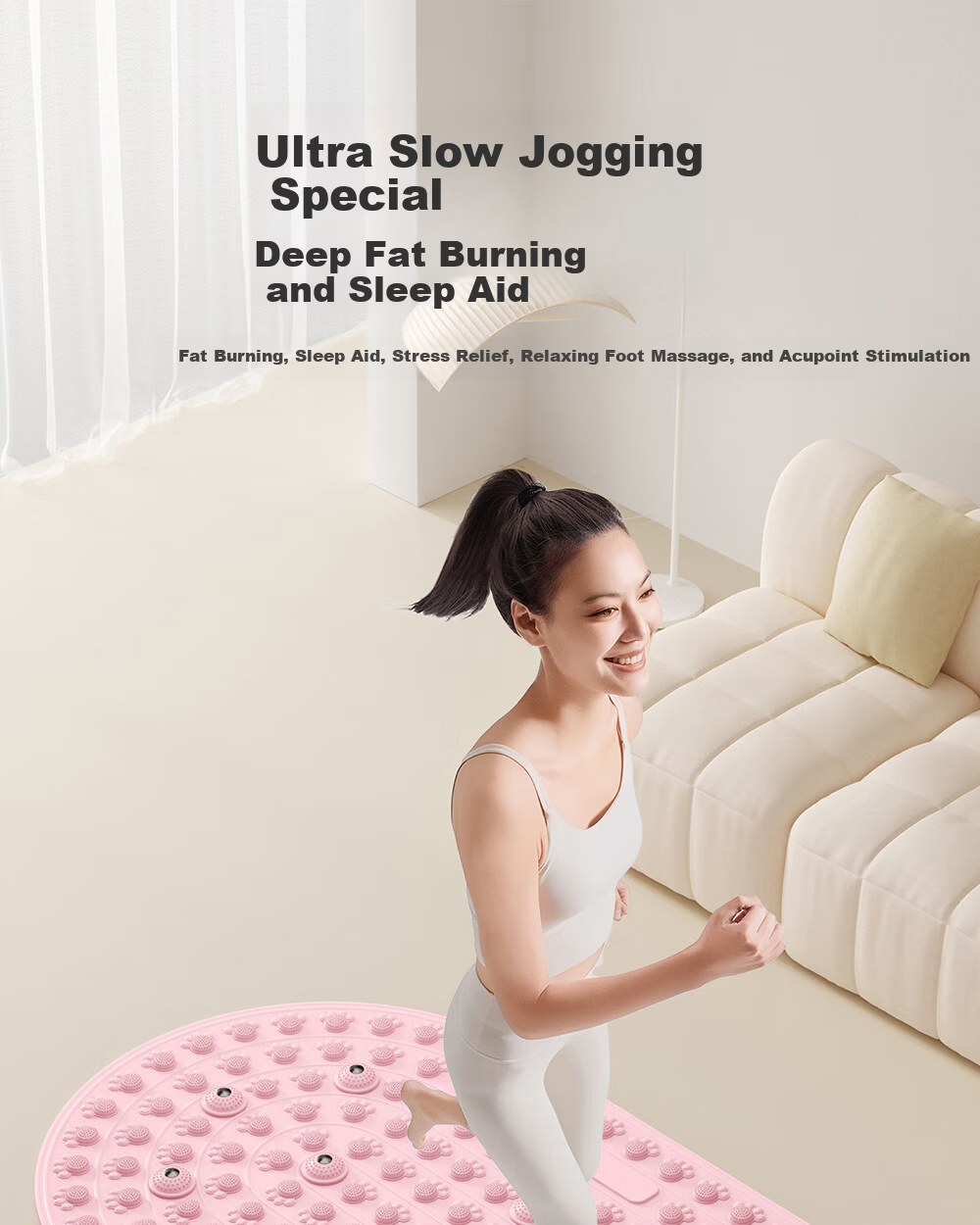 Lexi Liquid Soft Gel Acupressure Foot Massage Mat Meridian Slimming Sleep Aid Toe Pressure Board Petal Purple 1