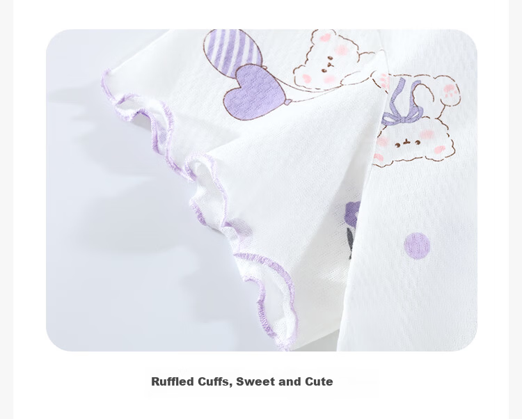 Yiershuang Children's Nightgown Girls Summer Homewear Cotton Cool Air-Conditioned Dress for Older Kids and Teens 6
