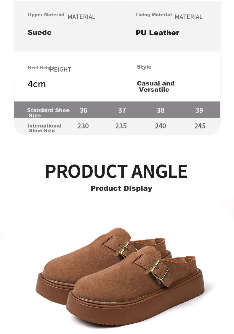 FOOTOPPO Women's Birkenstock Style Thick Sole Summer Open Toe Platform Slip-On Sandals Casual Summer Shoes 13