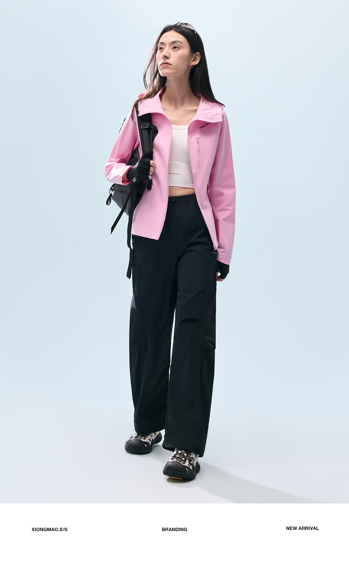 Xiongmao Liu Yifei Same Style [Wanye Soft] Hooded Soft Shell Jacket, Water-Repellent, Windproof, Slim-Fit Coat for Women 1176 22
