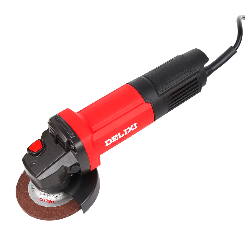 Delixi Electric 800W Angle Grinder High Power Handheld Grinding Cutting Polishing Tool with Rear Switch