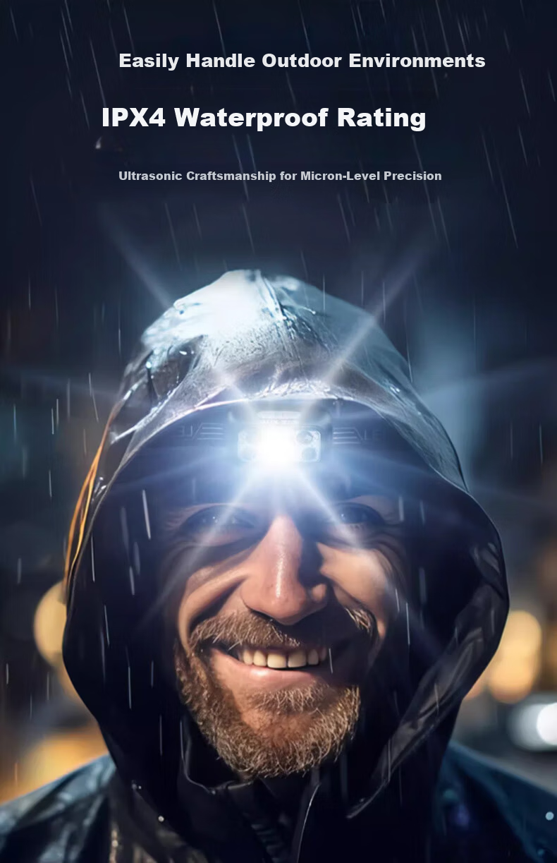 Aokesi Headlamp, High Brightness, Rechargeable, Ultra-Bright, Motion-Sensing, Head-Mounted, Long-Lasting Battery Life, Outdoor Fishing, Small Flashlight 12