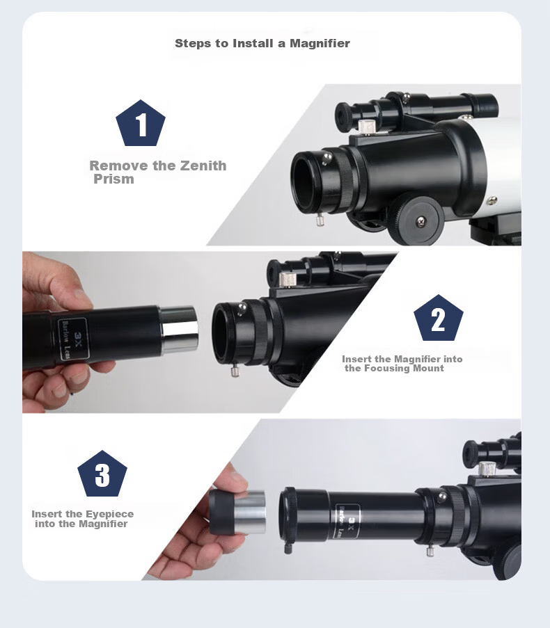 Xingtelang 70400L Professional Moon Viewing High Magnification Children's Entry-Level Home Astronomical Telescope, Educational Science Birthday Gift 20