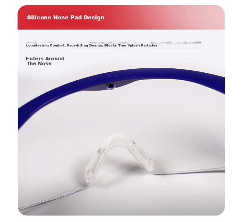 Honeywell 100100 S200A Safety Goggles Blue Transparent Lens Windproof Dustproof Anti-Fog Glasses 6