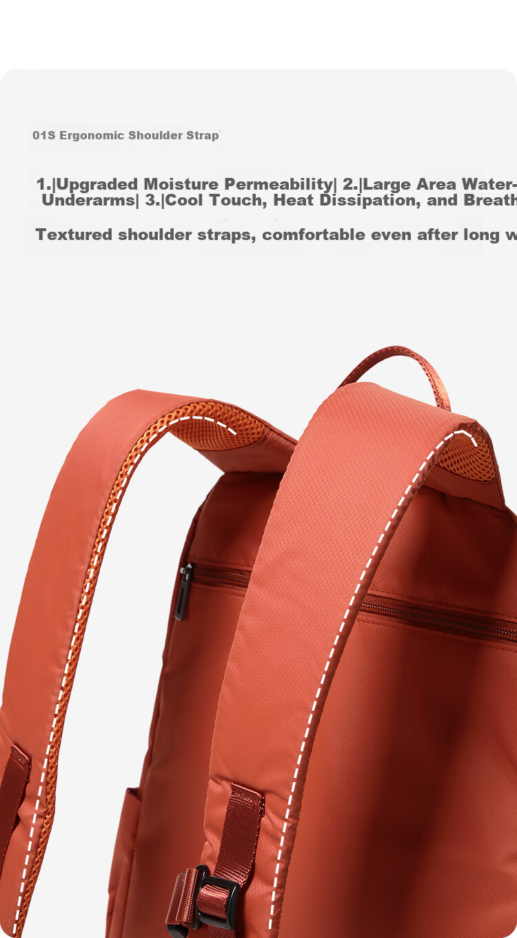 FOUVOR Firefox Casual Women's Large Capacity Oxford Cloth Backpack Short Trip Travel Bag Student Schoolbag Red 11