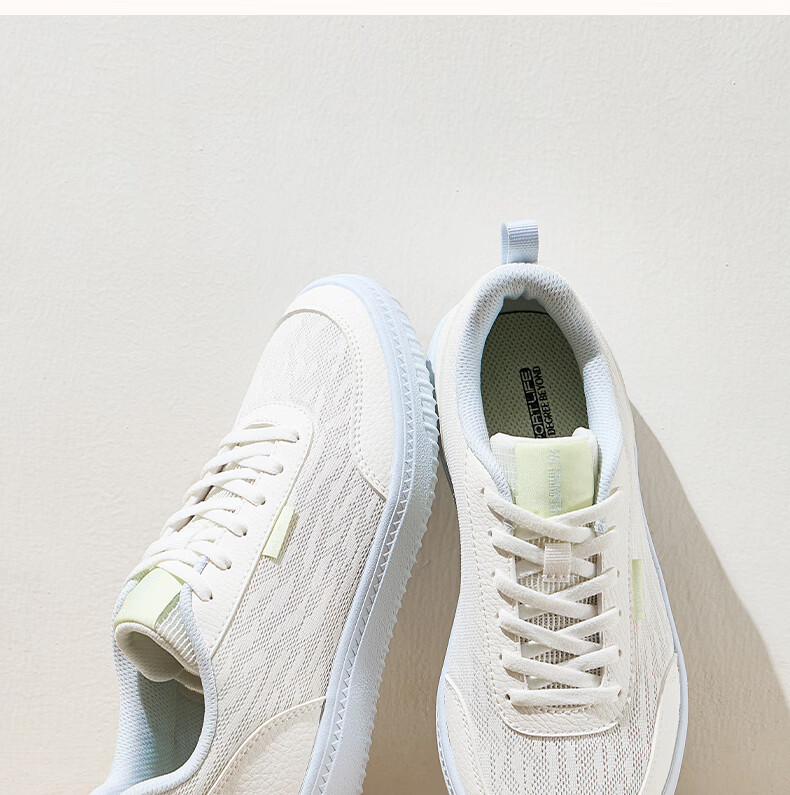 361° Women's Sports Sneakers Spring Summer Breathable Trendy Casual White Shoes 682626622-1 5